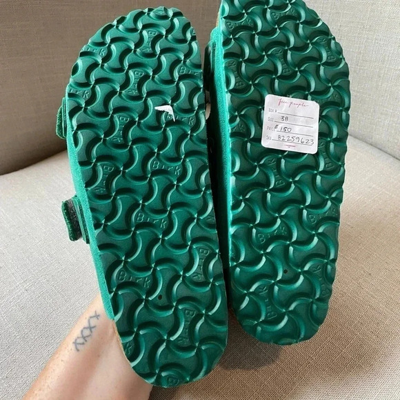 NWOT Birkenstock Uji Nubuck-Suede Sandals Size 38 - Picture 9 of 12